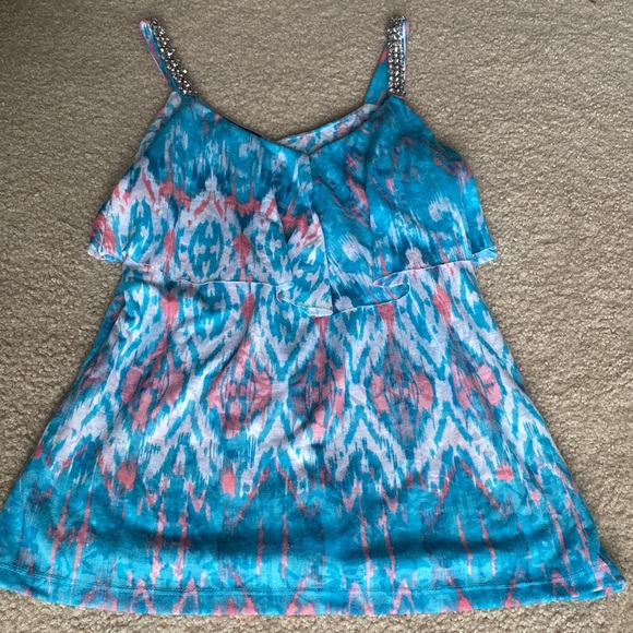 INC International concepts rhinestone straps tank top S - Picture 5 of 12